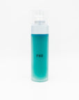 Teal bottle with white cap and 'F82' label on a white background