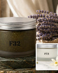 F32 Lavender Silk Body Polish with F73 Vanilla Noir Body Cream