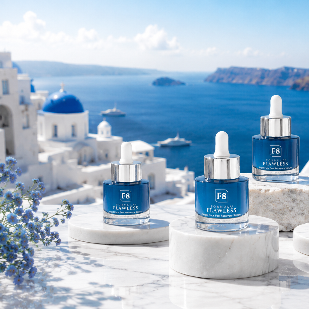 F8 Angel Face Fast Recovery Serum, formulated to calm red, reactive skin