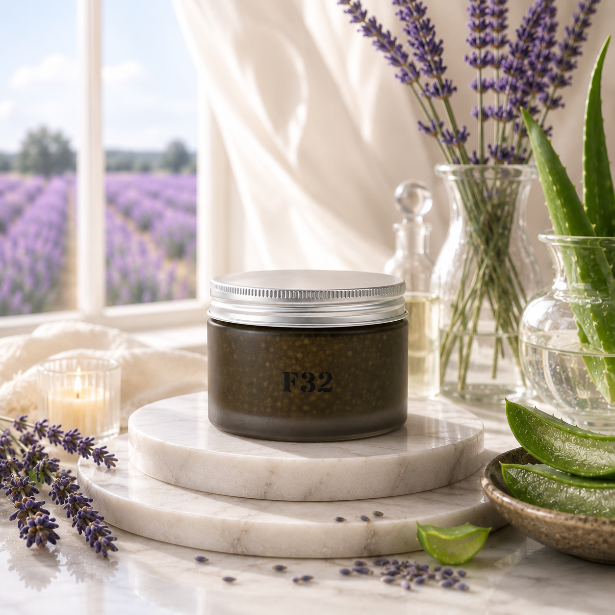 F32 LAVENDER SILK BODY POLISH