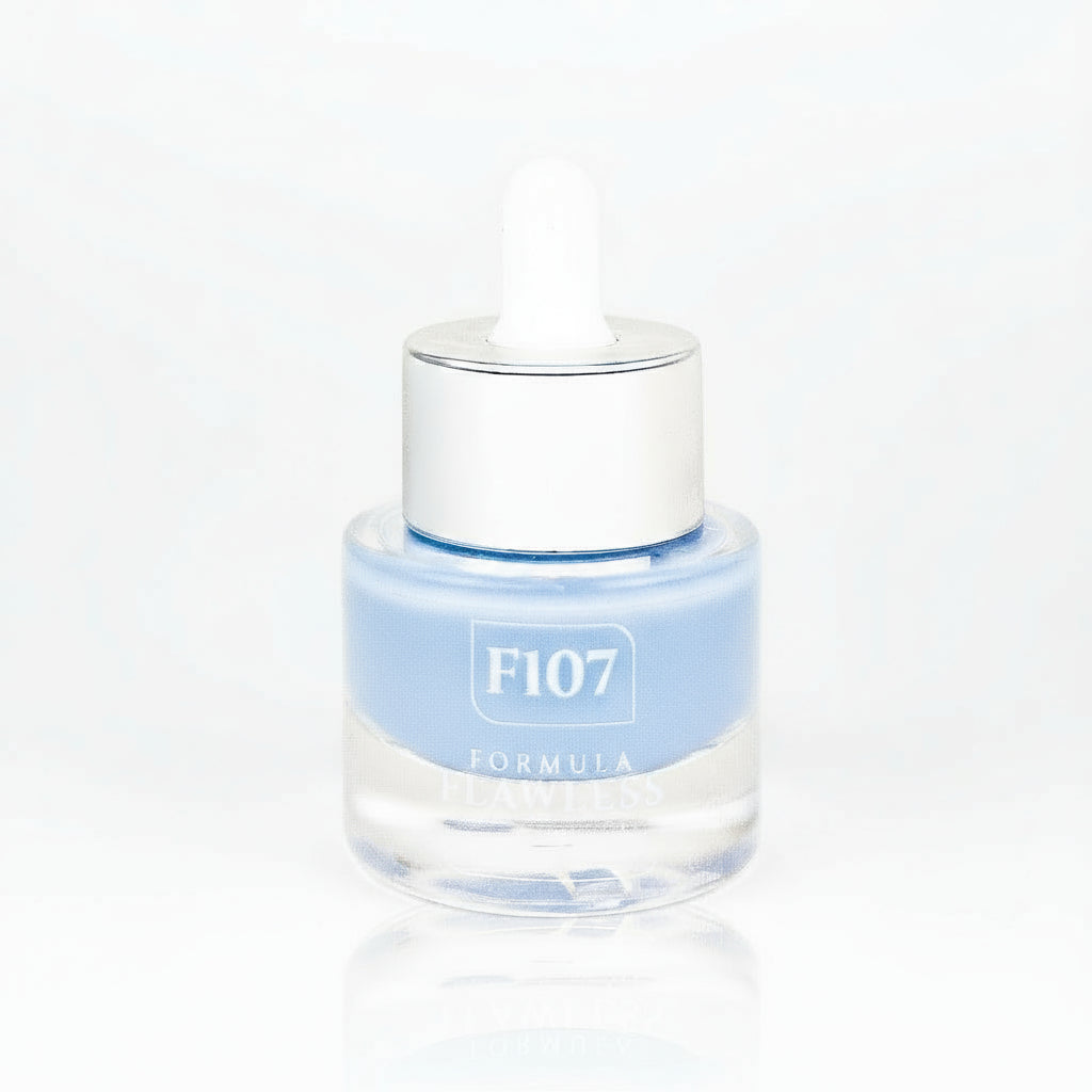 Formula F107 nail polish bottle on a white background