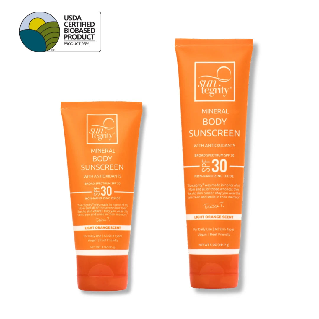 Suntegrity Mineral Body Sunscreen SPF 30 in 3 oz and 5 oz